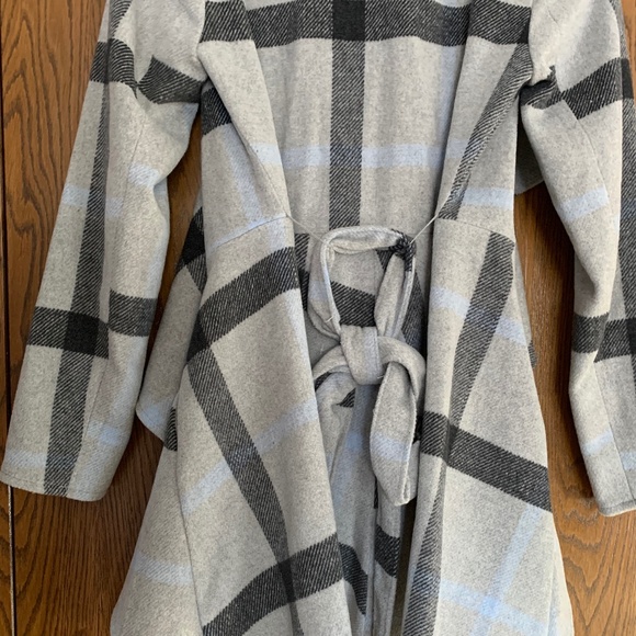 {Favlux} Plaid Ruffle Front Jacket - Picture 5 of 7